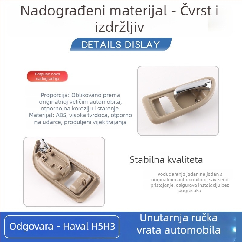 Unutrašnja ručka vrata za Great Wall Haval H3 i unutarnja ručka prednjih vrata za Haval H5, dijelovi 6105100-K80 6105200-K8