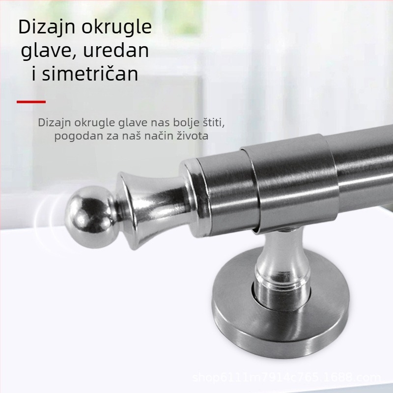 Drška od nehrđajućeg čelika za vrata ormarića – moderni minimalistički dizajn, zlatna nijansa, montaža s jednim otvorom