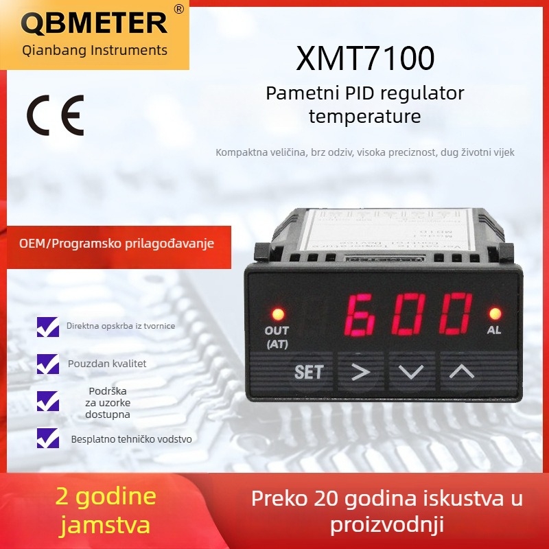 XMT7100 Crveni inteligentni PID temperatni regulator, industrijske klase
