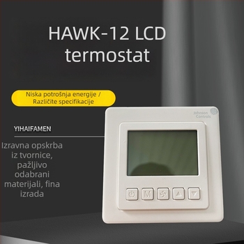 LCD termostat za kućno električno podno grijanje s vlaknima ugljika – visoko precizan inteligentan regulator temperature