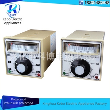 TDA-8001 Uređaj za regulaciju temperature, horizontalni tip E, mehanički regulator temperature s pokazivačem 0–300 °C, uspravni instrument 400 °C