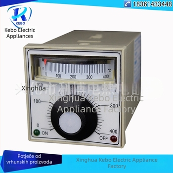 TDA-8001 Uređaj za regulaciju temperature, horizontalni tip E, mehanički regulator temperature s pokazivačem 0–300 °C, uspravni instrument 400 °C