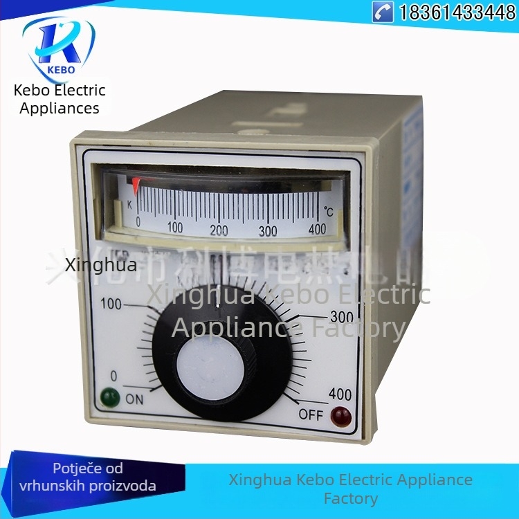 TDA-8001 Uređaj za regulaciju temperature, horizontalni tip E, mehanički regulator temperature s pokazivačem 0–300 °C, uspravni instrument 400 °C