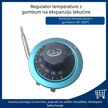 CF regulator temperature kotla, tip tekućinske ekspanzije, 2-pinski termostat s gumbom, model WJA60-200