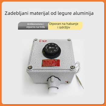 Premium regulator temperature za električno grijanje, s zaštitom od eksplozija i otpornošću na plamen, lijevana aluminijska legura, tip s gumbom BJW 220V/380V