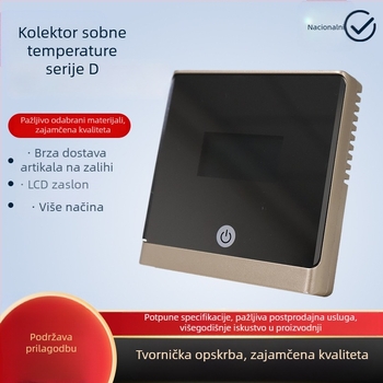 Termostatski regulator s LCD zaslonom za električno grijanje — univerzalni upravljač vodeno podno grijanje, serija D, senzor temperature u prostoriji