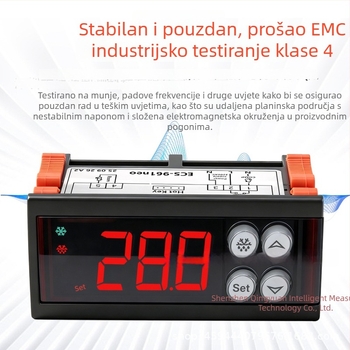 Digitalni regulator temperature s LCD zaslonom za skladištenje i rashladne prostore, visoko precizan pametni termostat za poljoprivredne primjene, odmrzavanje i hlađenje