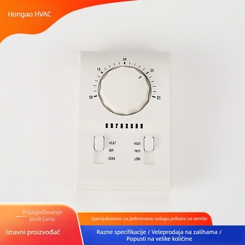 Mehanički termostat s okretnim gumom za električno grijanje i hlađenje, regulator temperature