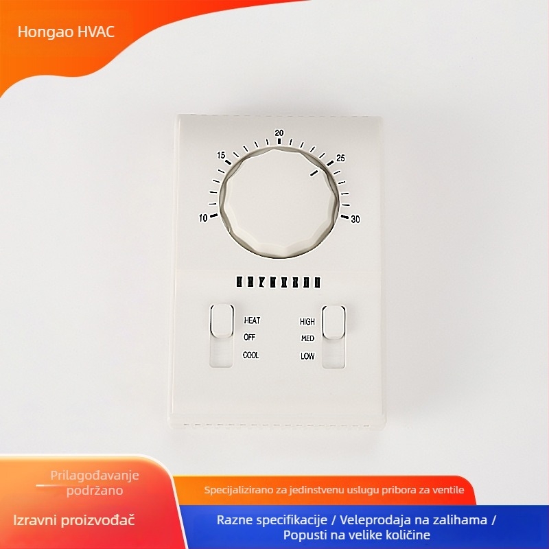 Mehanički termostat s okretnim gumom za električno grijanje i hlađenje, regulator temperature