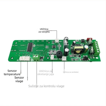 Inteligentni digitalni regulator temperature i vlage za inkubator s okretanjem jaja i osvjetljenjem
