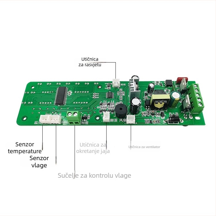 Inteligentni digitalni regulator temperature i vlage za inkubator s okretanjem jaja i osvjetljenjem