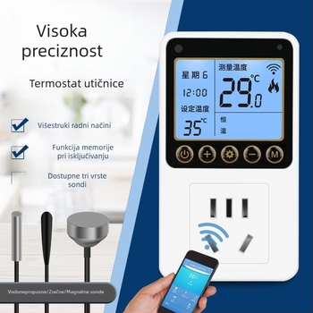 Daljinski WiFi regulator temperatura – pametni termostat sa utičnicom