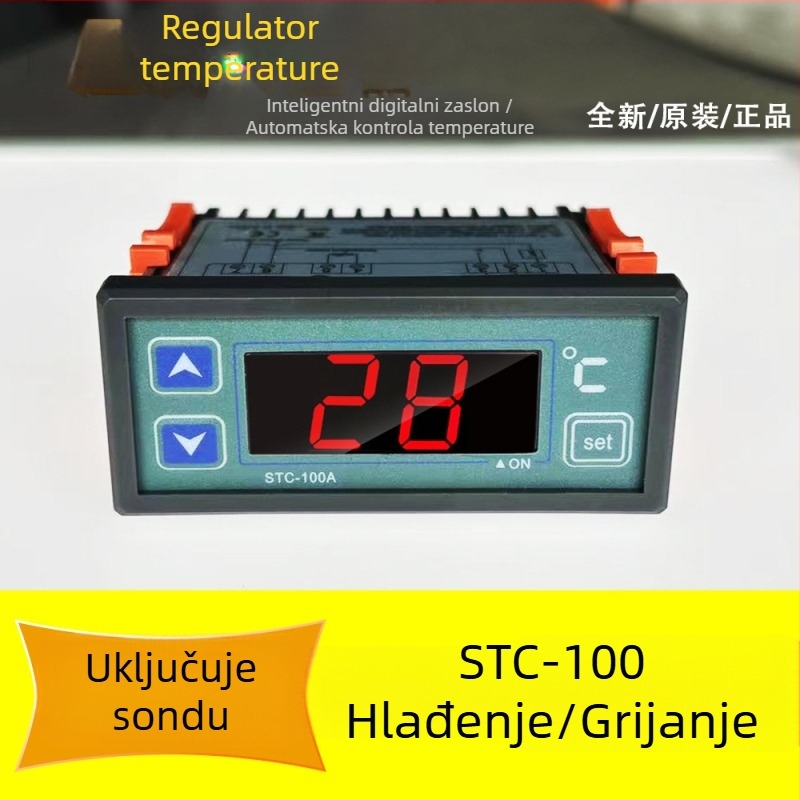 STC-100A Digitalni temperatni regulator za hlađenje i grijanje s alarmom