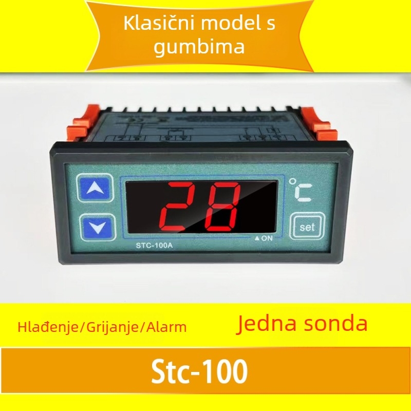 STC-100A Digitalni temperatni regulator za hlađenje i grijanje s alarmom