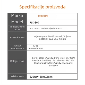 Komercijalni upravljač pećnice za pečenje kruha i kolača – Inteligentni regulator temperature za električne pećnice