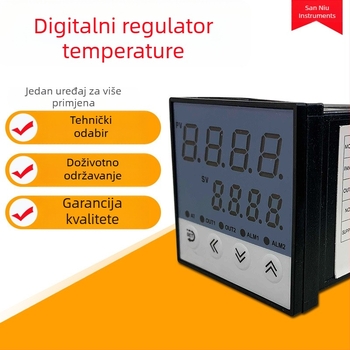 Digitalni regulator temperature s inteligentnim zaslonom, elektronički termostat, podesiva temperatura, 220V