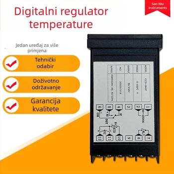 Digitalni regulator temperature s inteligentnim zaslonom, elektronički termostat, podesiva temperatura, 220V