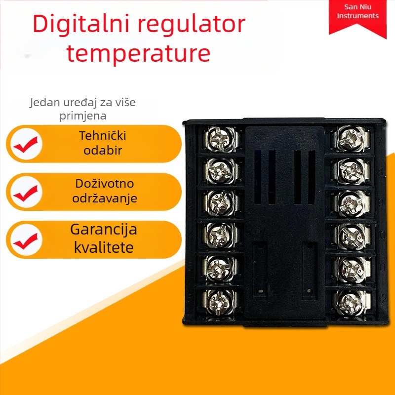Digitalni regulator temperature s inteligentnim zaslonom, elektronički termostat, podesiva temperatura, 220V