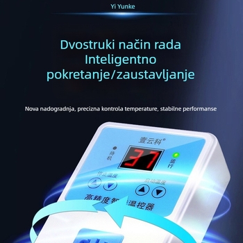 Inteligentni digitalni termostat s prikazom za cirkulacijske pumpe za uzgajanje gmizavaca, visoka preciznost, snažan regulator s podesivom temperaturom