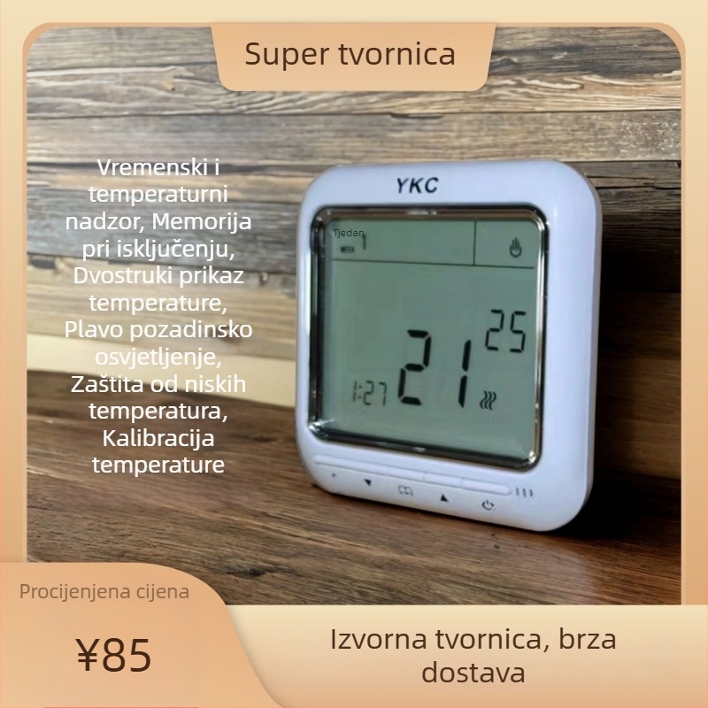 Inteligentni kontroler podnog grijanja za vodeno i električno grijanje, termostat, grijani kabel s karbonskim kristalima, ploča za konstantnu temperaturu