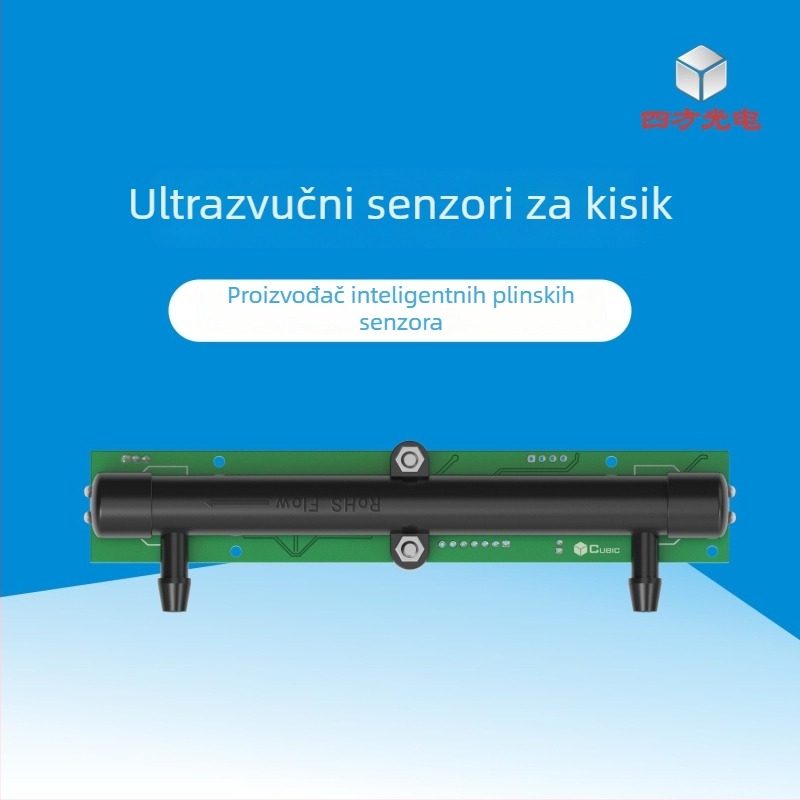 Ultrazvučni senzor protoka za mjerenje protoka i koncentracije kisika u binarnim plinovima