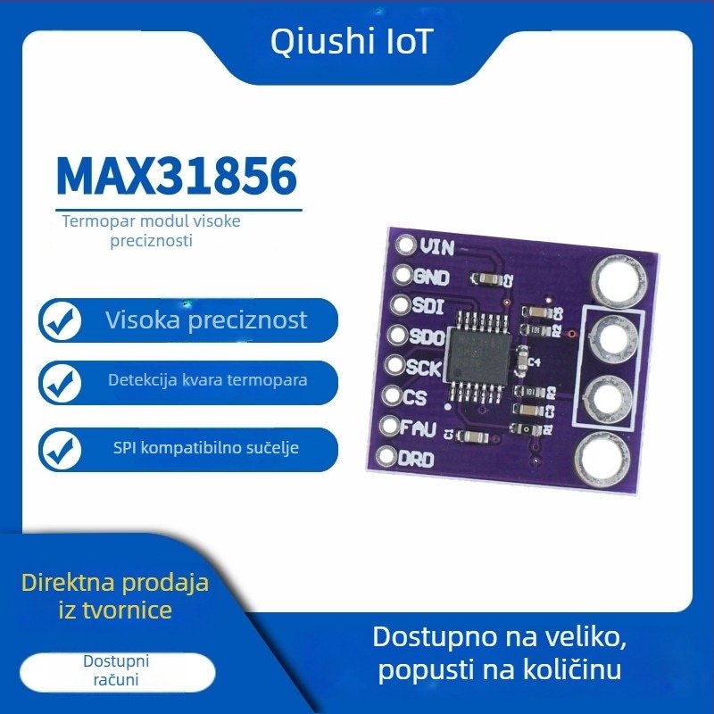 MAX31856 Modul termopare, AD pretvarač, visoka preciznost — univerzalna MCU razvojna ploča