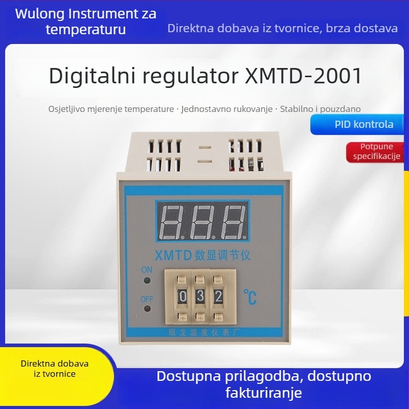 K-tip digitalni regulator temperaturu 0–400°C XMTD-2001 dugi model temperaturni kontroler termostat