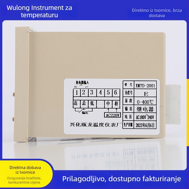 K-tip digitalni regulator temperaturu 0–400°C XMTD-2001 dugi model temperaturni kontroler termostat