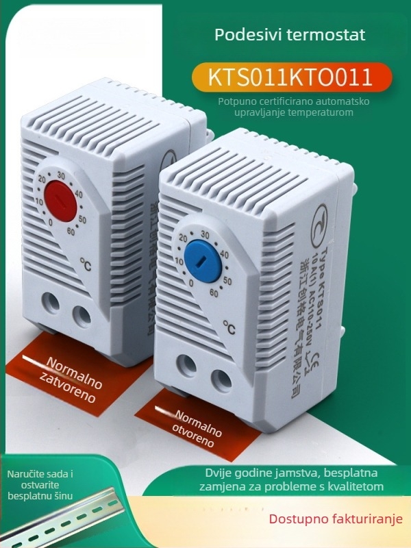 Podesivi mehanički termostat KTS011/KTO011 – regulator temperature za grijanje i hlađenje, sprječavanje kondenzacije i smrzavanja
