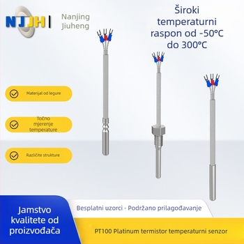 Pt100 senzor temperature visoke preciznosti za industrijski RTD, temperaturna sonda s teflonskim kućištem, vodootporna i otporna na visoke temperature