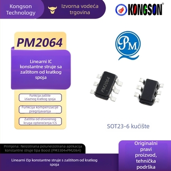 Yuanwei LED upravljački čip s konstantnim strujom, neizoliran, prvi stupanj poluizoliran PM3304/2064, velika snaga, visok PF, nizak THD