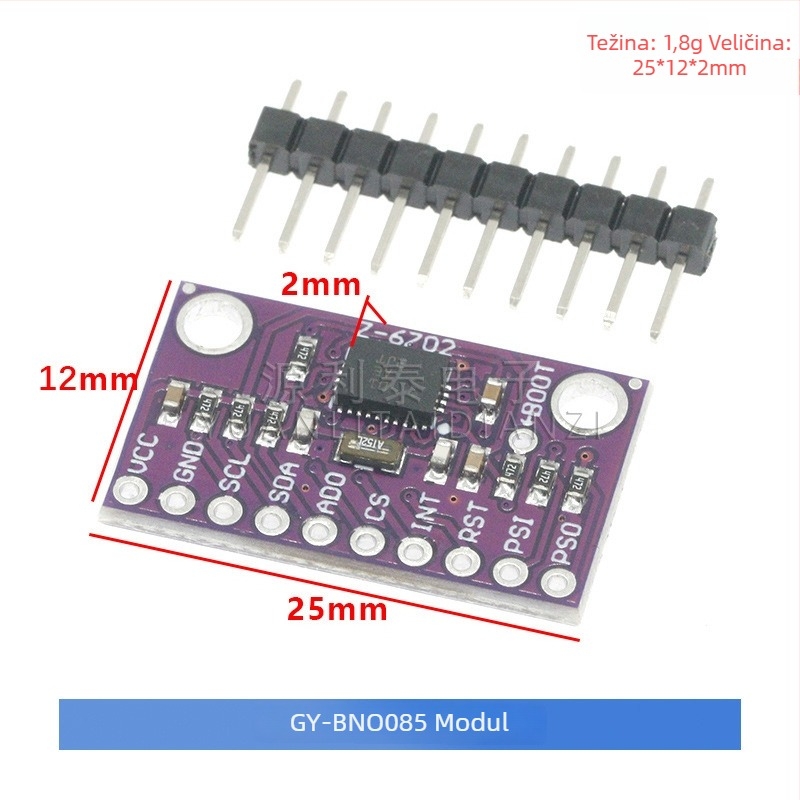 GY-BNO080 / BNO085 AR VR IMU Visokoprecizni 9-DOF AHRS senzor