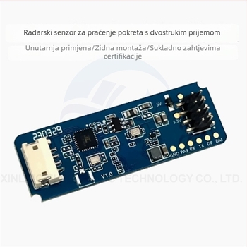 LD2450 24 GHz milimetarski radar modul za praćenje ljudskog tijela i mjerenje udaljenosti
