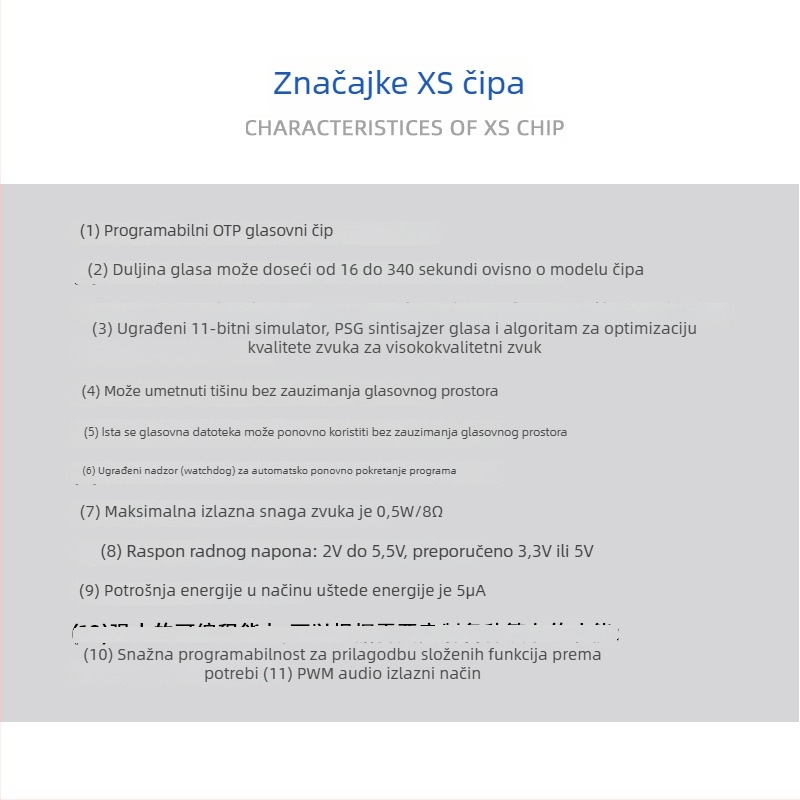Mikrostrujni masažer ramena i vrata s IC-om, čipom za glas i MCU glavnim upravljačem