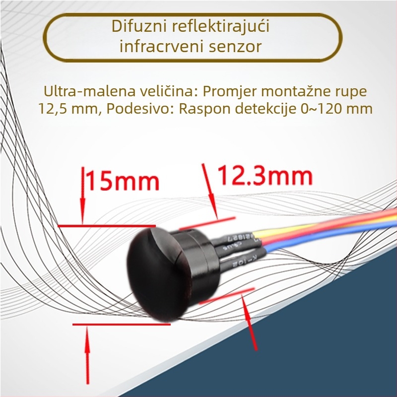 Laserski infracrveni modul za mjerenje udaljenosti, 0–10 cm, kompaktne veličine