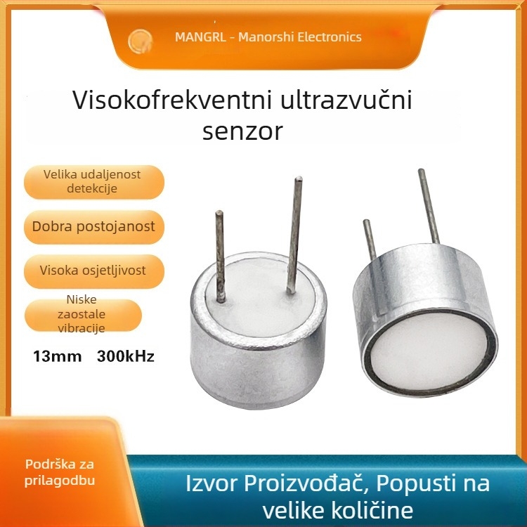 300 kHz ultrazvučni senzor s vodootpornom sondom za mjerenje udaljenosti i brzine vjetra, prekidač, jednostruka/dvostruka verzija