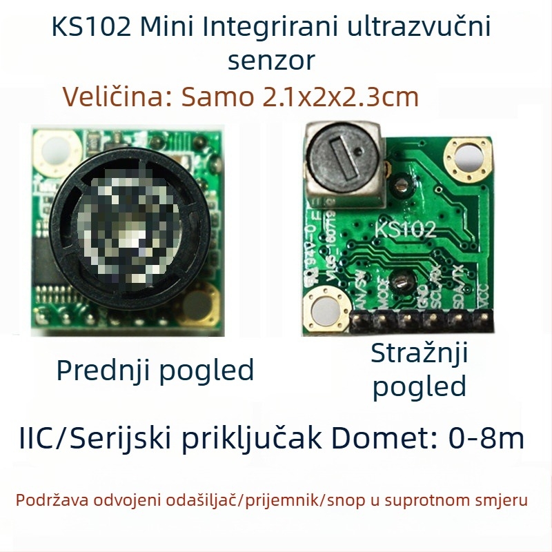KS102 Ultrazvučni modul s integriranim senzorom udaljenosti za izbjegavanje prepreka dronovima