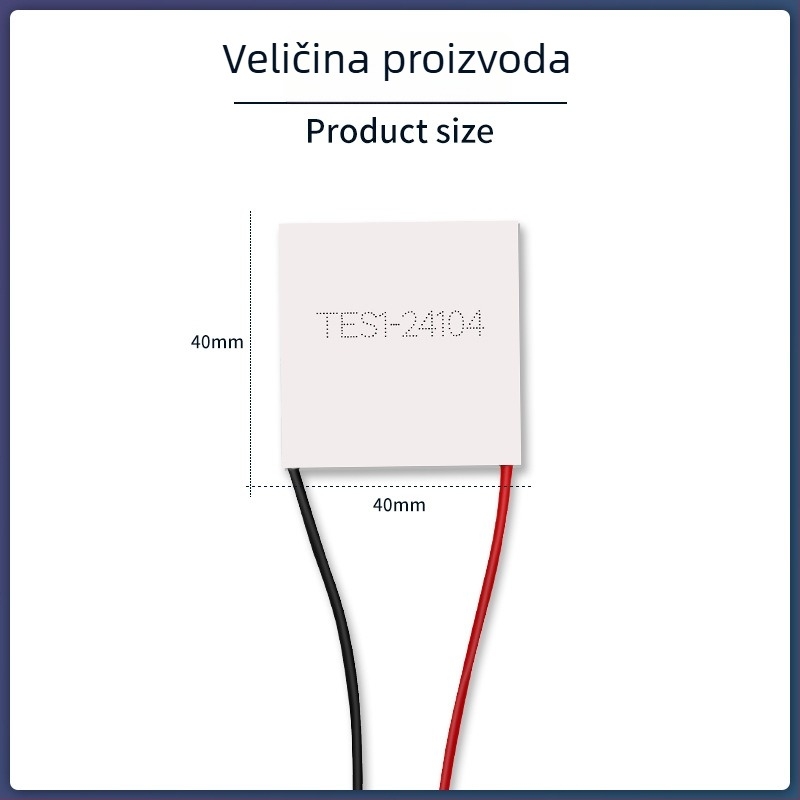TES1-24104 40x40 28V 4A poluvodička rashladna ploča za medicinski uređaj PCR - biokemijsko hlađenje