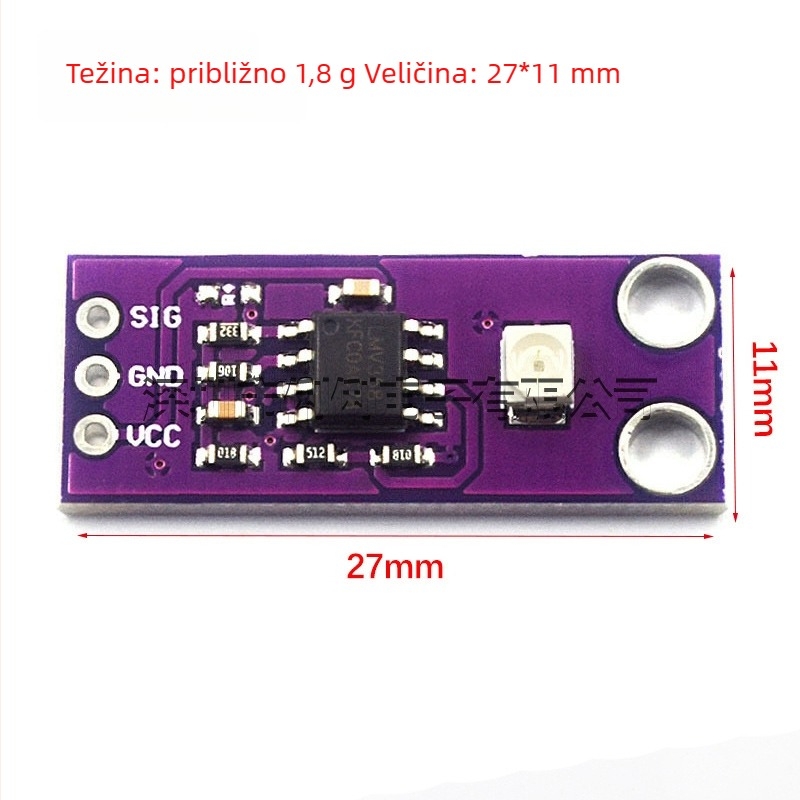 CJMCU-GUVA-S12SD UV senzor za detekciju sunčeve svjetlosti - modul visoke osjetljivosti