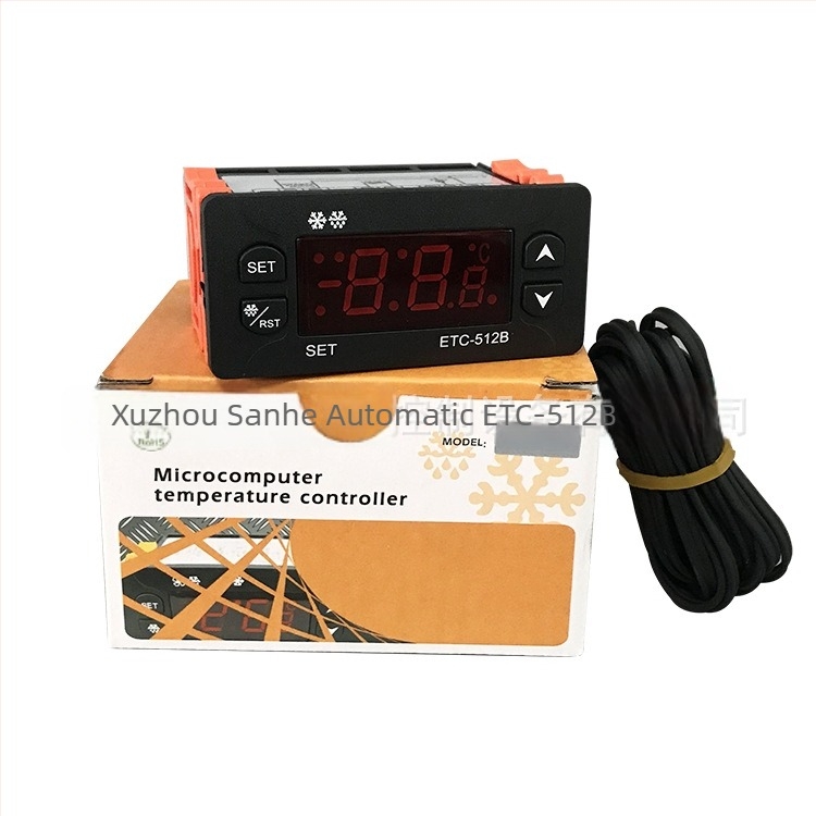 ETC-512B regulator temperature za zamrzivač, 220V, inteligentni digitalni zaslon, zaštita od kašnjenja kompresora, termostat za regulaciju temperature