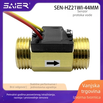 Senzor protoka vode s Hallovim učinkom za zrak-voda toplinska pumpa, 4-kanalni senzor protoka, alarm nedostatka vode, senzor protoka vode za bojler