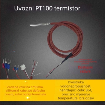 NTC 10K termistor, vodootporan PT100 temperaturni senzor, 5 kΩ/20 kΩ/50 kΩ/100 kΩ termistori, sonda za regulaciju temperature