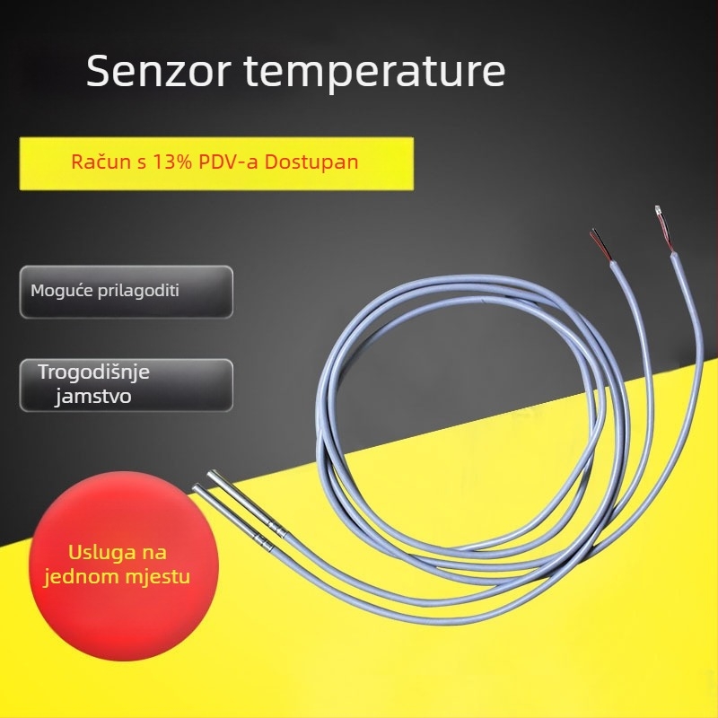 Pt100 senzor temperature s integriranom iglom za mjerenje, digitalni zaslon, vodootporna sonda (Pt1000)