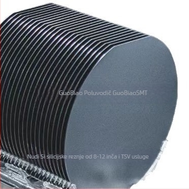 Okrugli silikon wafer, debljine 0,2–0,5 mm, MEMS/MCU waferi, napredne procesne usluge