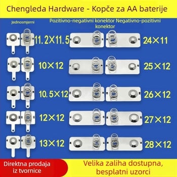 Kontakti za baterije No.5 i No.7 – metalni dijelovi presovanog metala