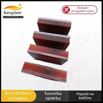 Bakreno-aluminijski radijator s oštrim zubima za vodeno hlađenje