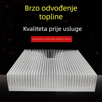 Aluminijski hladnjak za disipaciju topline, aluminijski profil 6063, guste lamelice, visok kapacitet hlađenja, 200×45 mm, Shengtian