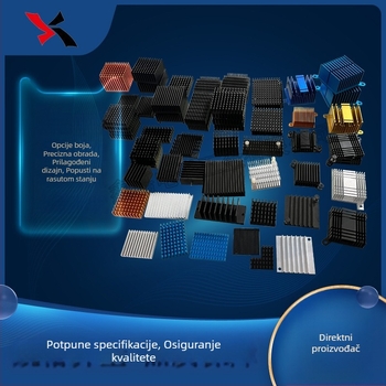 Visokou učinkovit aluminijski hladnjak za IC čipove, rutere, grafičke kartice i CPU – 6063-T5 legura, učinkovito odvode toplinu