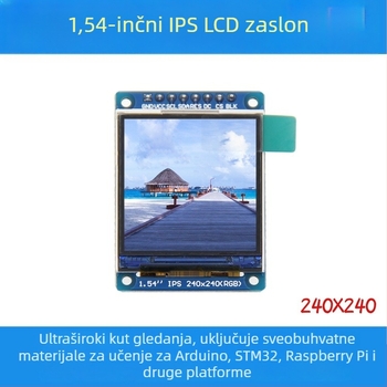 Nova 1,54-inčna IPS TFT LCD boja zaslon modul sa SPI serijskim sučeljem, 240x240 HD