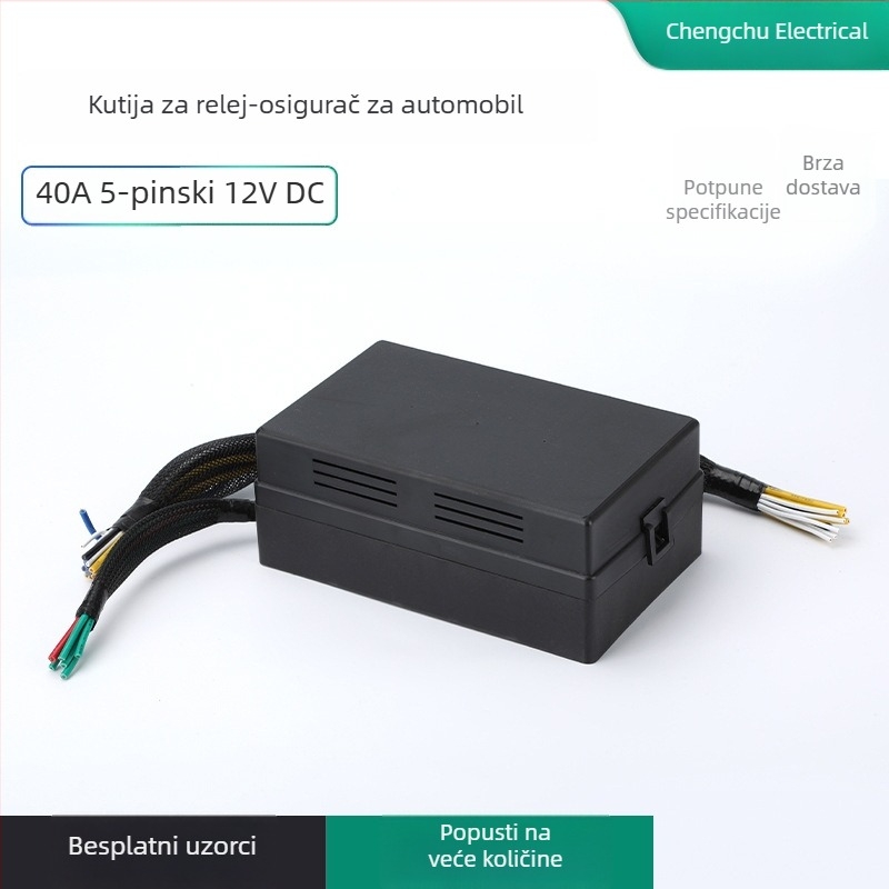 40A5-pinski DC12V automobilski relejni sklop i kutija osigurača za komercijalna vozila i kamp-kuće, DC elektromagnetska osiguračna žica